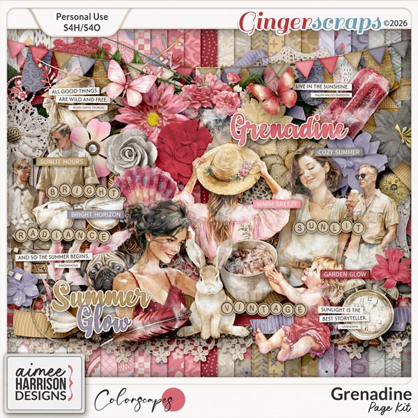 Grenadine Page Kit by Aimee Harrison