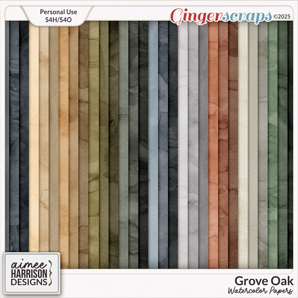 Grove Oak Watercolor Papers by Aimee Harrison