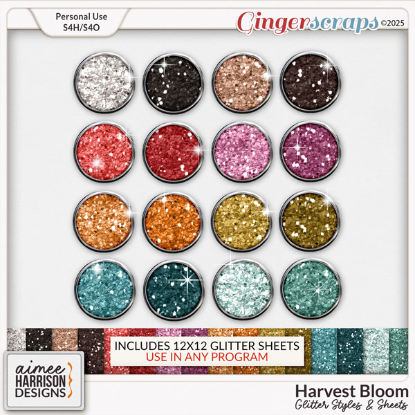 Harvest Bloom Glitters by Aimee Harrison