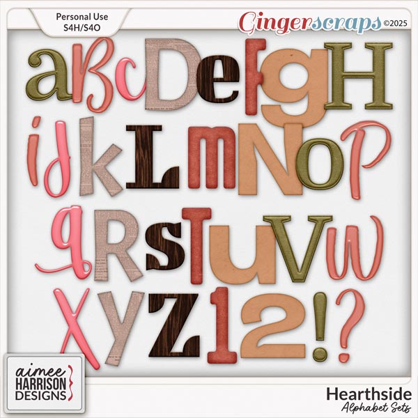 Hearthside Alphabet Sets by Aimee Harrison