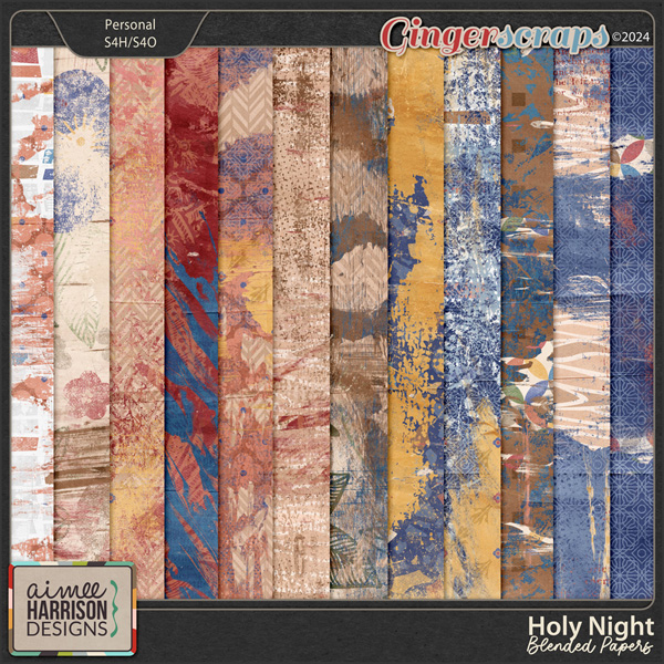 Holy Night Blended Papers by Aimee Harrison