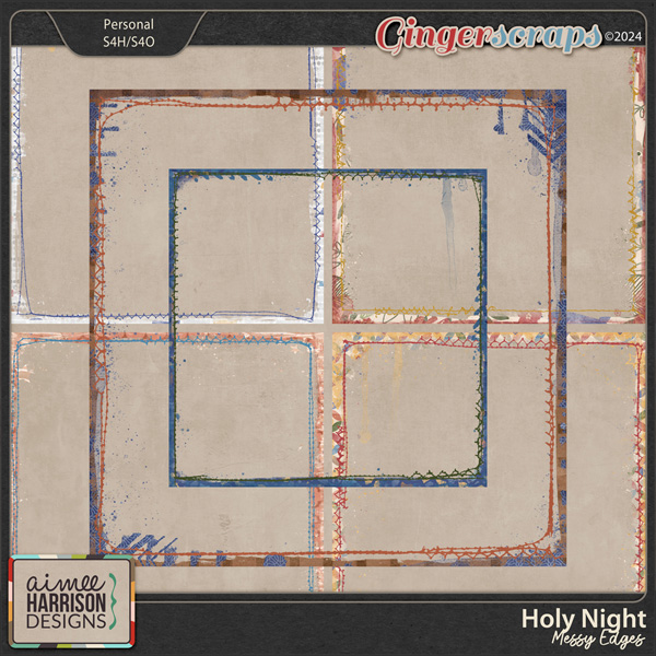 Holy Night Messy Edges by Aimee Harrison