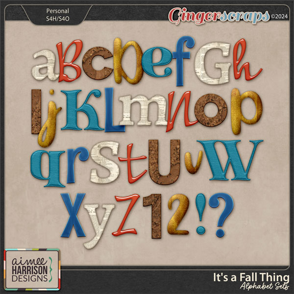It's a Fall Thing Alphabet Sets by Aimee Harrison