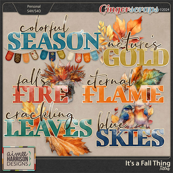 It's a Fall Thing Titles by Aimee Harrison