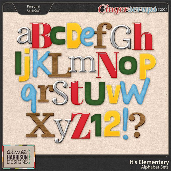 It's Elementary Alphabet Sets by Aimee Harrison