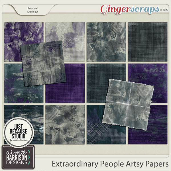 Extraordinary People Artsy Papers by Aimee Harrison and JB Studio