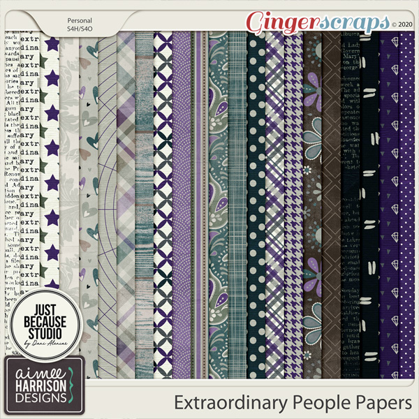 Extraordinary People Paper Pack by Aimee Harrison and JB Studio