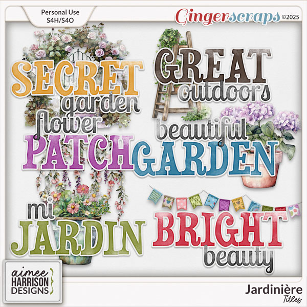 Jardinière Titles by Aimee Harrison