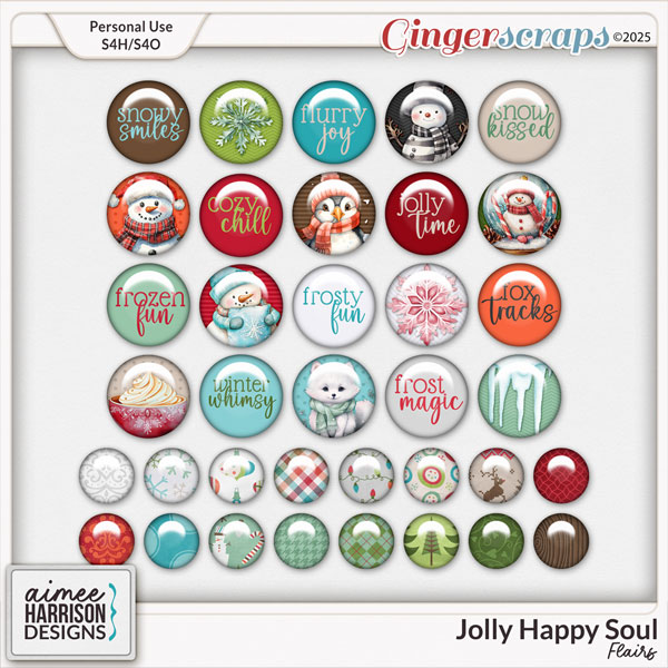 Jolly Happy Soul Flairs by Aimee Harrison