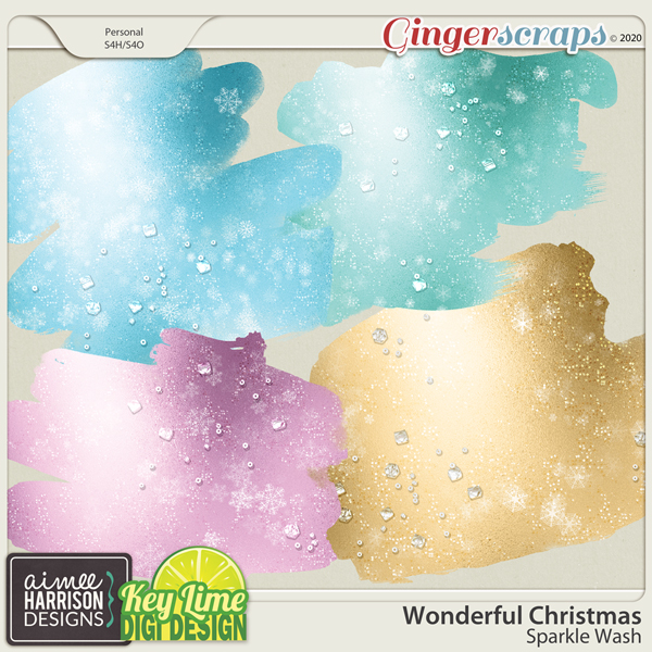 Wonderful Christmas Sparkle Washes by Aimee Harrison and Key Lime Digi Design