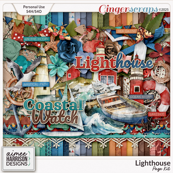 Lighthouse Page Kit by Aimee Harrison