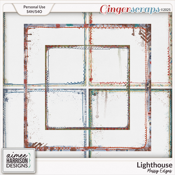 Lighthouse Messy Edges by Aimee Harrison