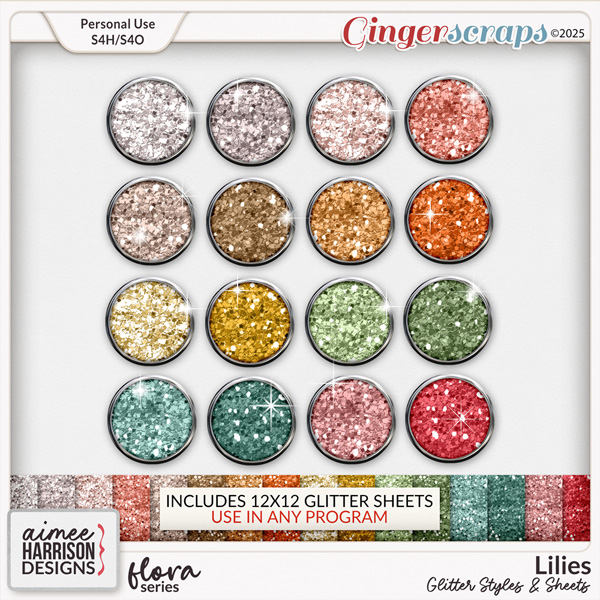 Lilies Glitters by Aimee Harrison