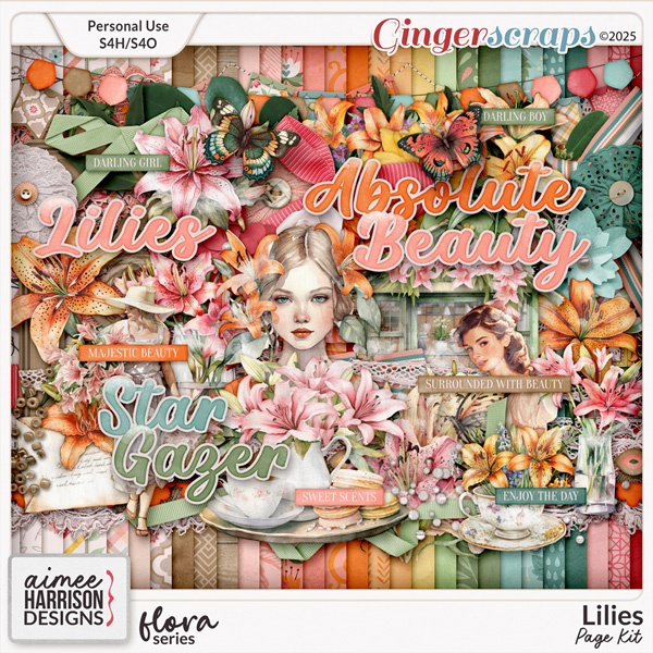 Lilies Page Kit by Aimee Harrison