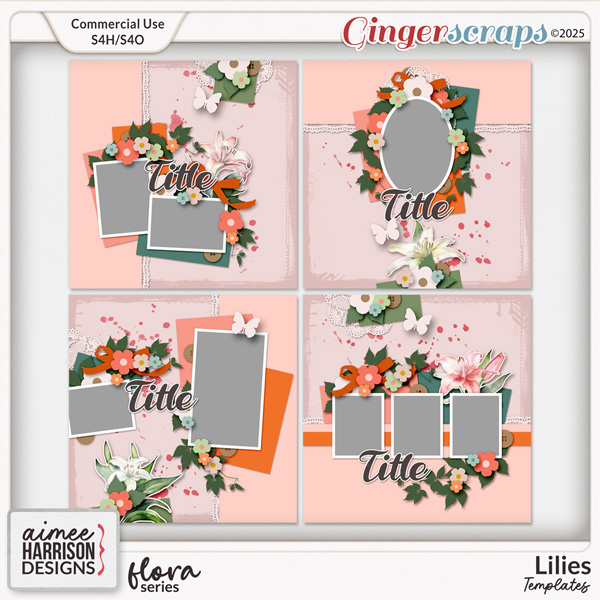 Lilies Templates by Aimee Harrison