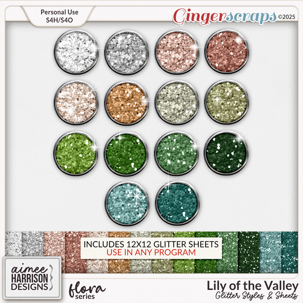 Lily of the Valley Glitters by Aimee Harrison