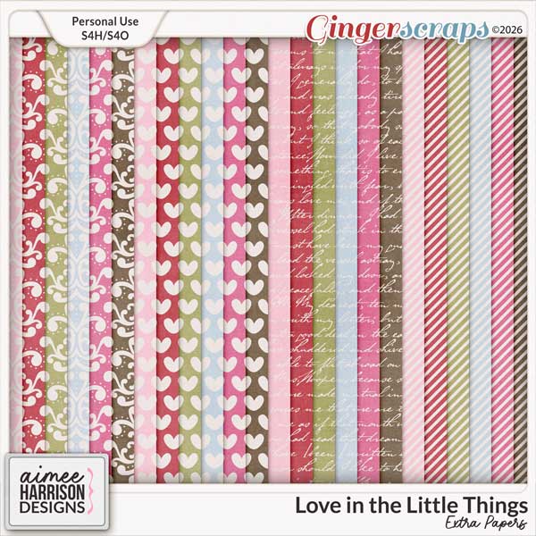 Love in the Little Things Extra Papers by Aimee Harrison