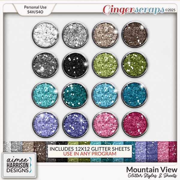 Mountain View Glitters by Aimee Harrison