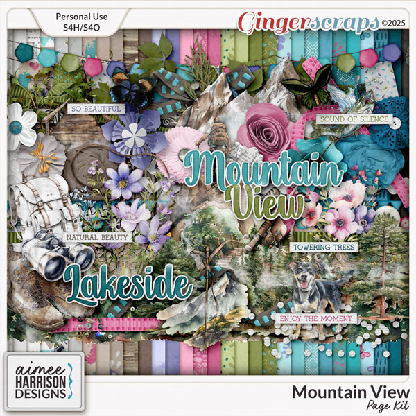 Mountain View Page Kit by Aimee Harrison