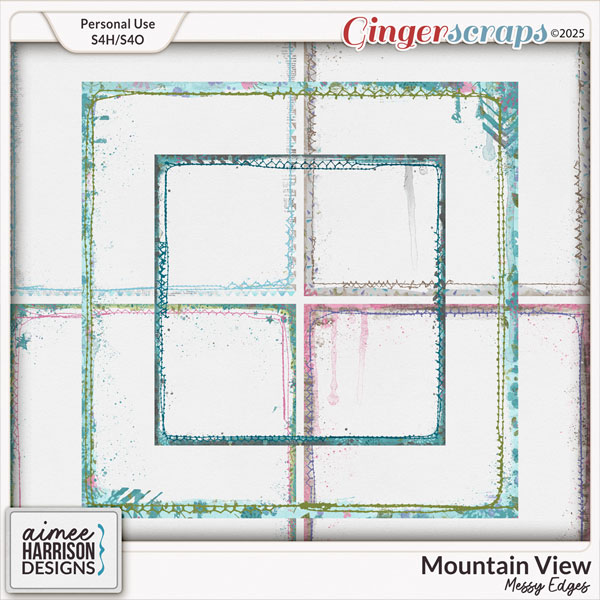 Mountain View Messy Edges by Aimee Harrison