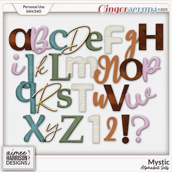 Mystic Alphabet Sets by Aimee Harrison