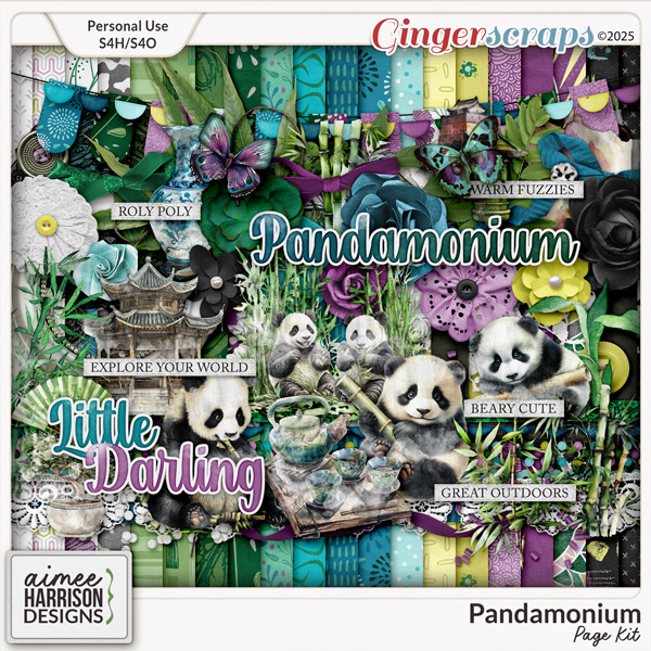 Pandamonium Page Kit by Aimee Harrison
