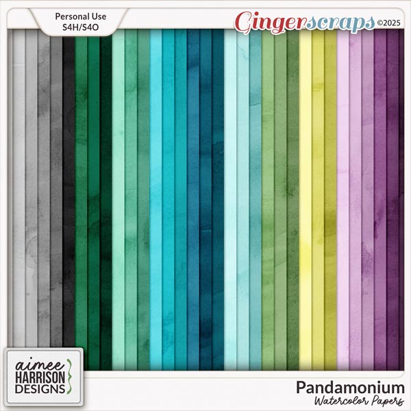 Pandamonium Watercolor Papers by Aimee Harrison