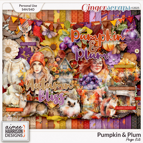 Pumpkln & Plum Page Kit by Aimee Harrison