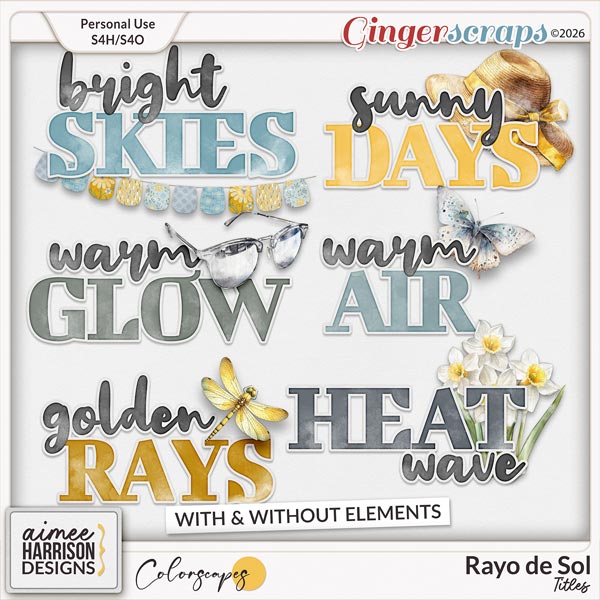 Rayo de Sol Titles by Aimee Harrison