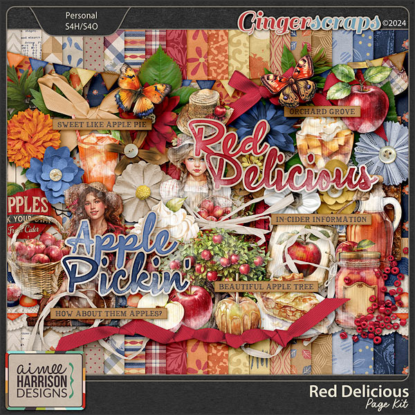 Red Delicious Page Kit by Aimee Harrison