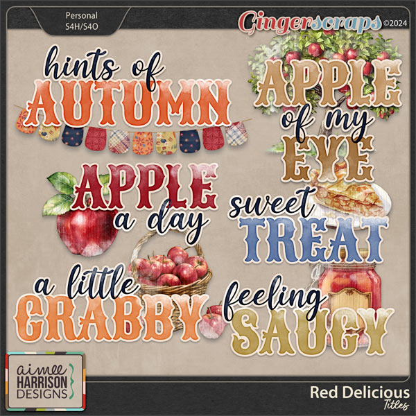 Red Delicious Titles by Aimee Harrison