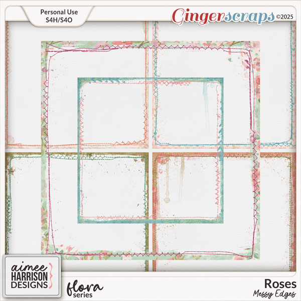 Roses Messy Edges by Aimee Harrison