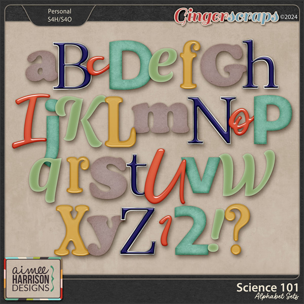 Science 101 Alphabet Sets by Aimee Harrison