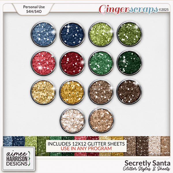 Secretly Santa Glitters by Aimee Harrison