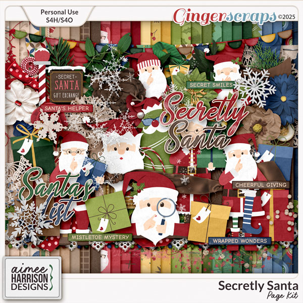 Secretly Santa Page Kit by Aimee Harrison