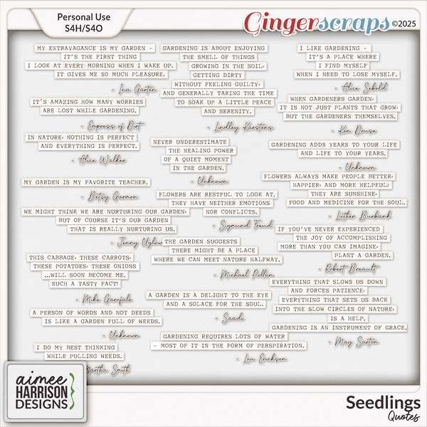 Seedlings Quotes by Aimee Harrison