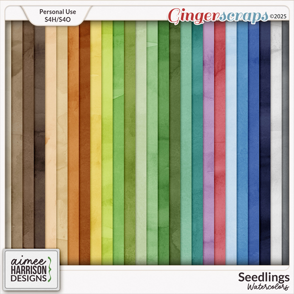 Seedlings Watercolor Papers by Aimee Harrison