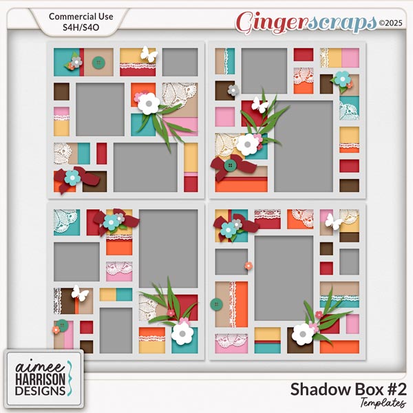 Shadow Box #2 Templates by Aimee Harrison