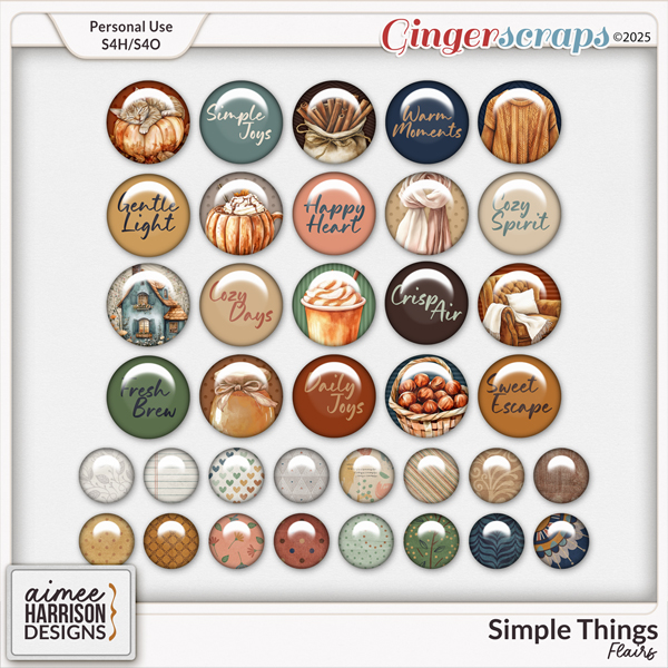 Simple Things Flairs by Aimee Harrison