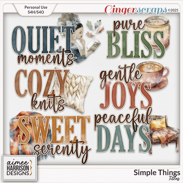 Simple Things Titles by Aimee Harrison