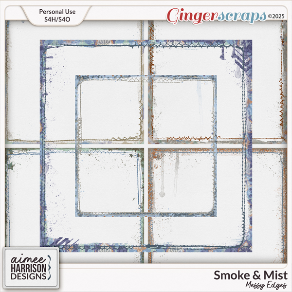 Smoke & Mist Messy Edges by Aimee Harrison