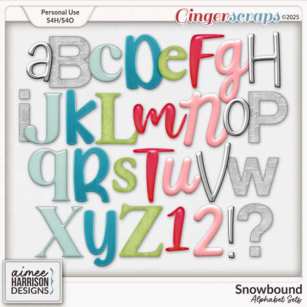 Snowbound Alphabet Sets by Aimee Harrison
