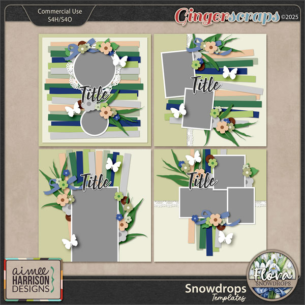 Snowdrops Templates by Aimee Harrison