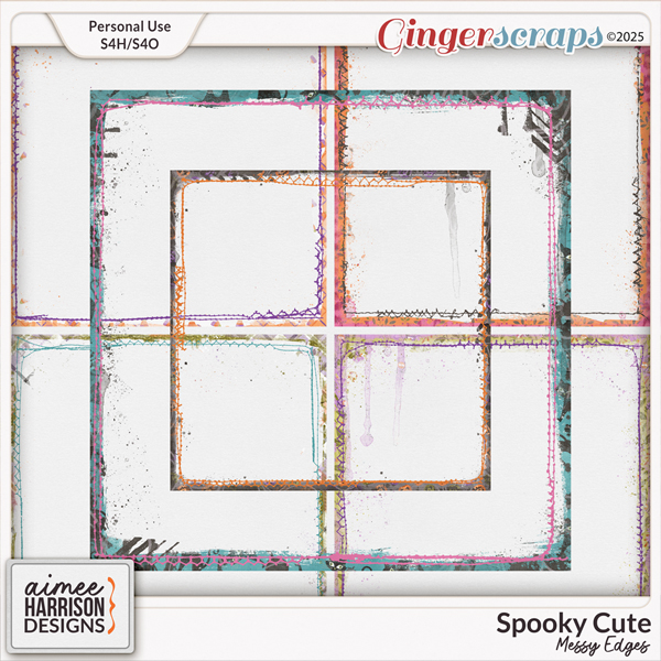 Spooky Cute Messy Edges by Aimee Harrison