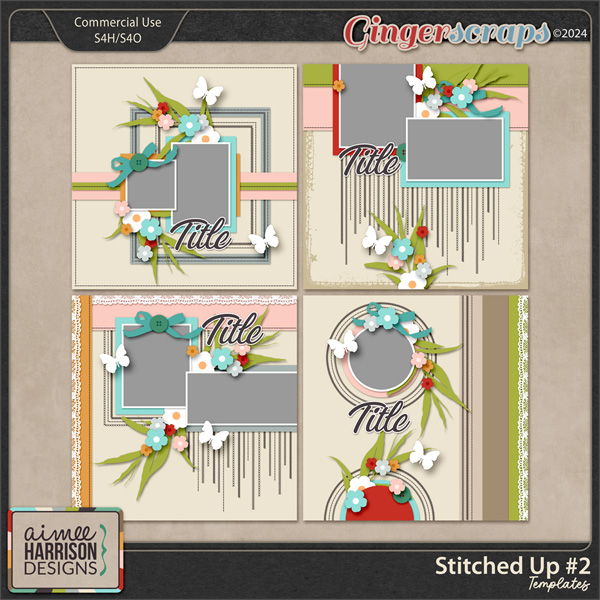 Stitched Up #2 Templates by Aimee Harrison