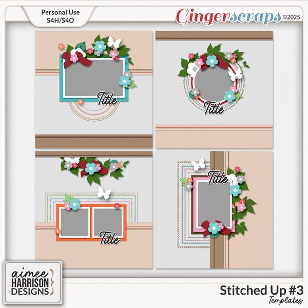 Stitched Up #3 Templates by Aimee Harrison