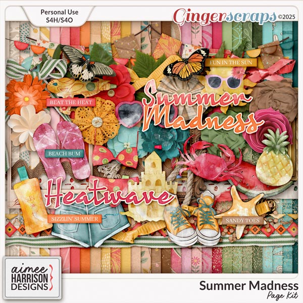 Summer Madness Page Kit by Aimee Harrison