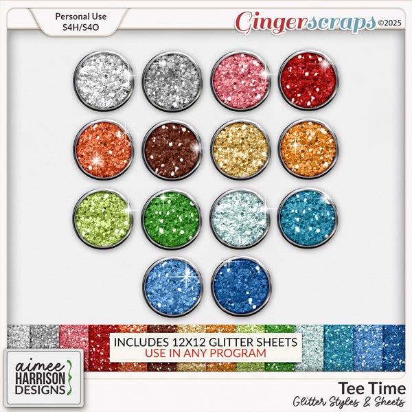 Tee Time Glitters by Aimee Harrison