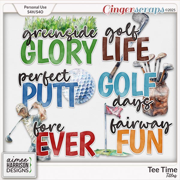 Tee Time Titles by Aimee Harrison