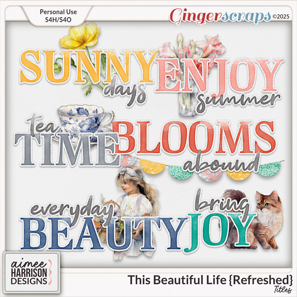 This Beautiful Life {refreshed} Titles by Aimee Harrison